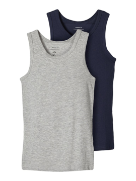 Name It TankTop 2p Grey Noos