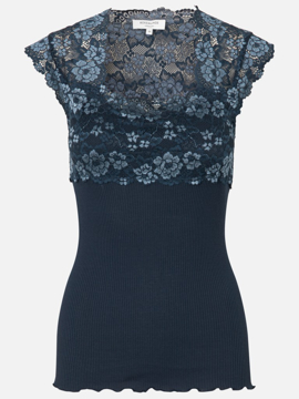 Rosemunde Silk Top W/Lace