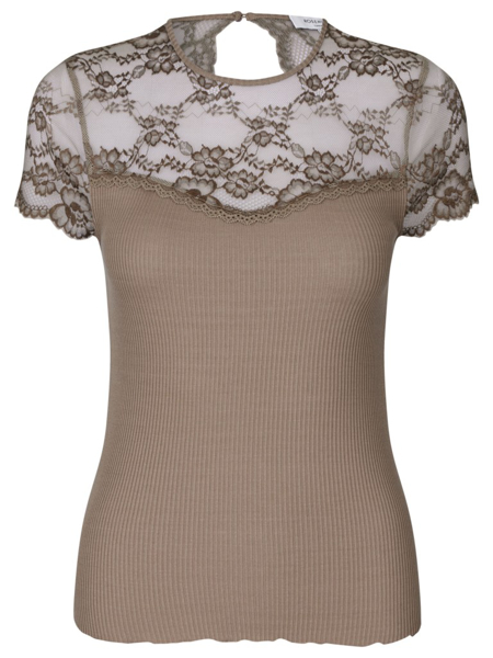 Rosemunde Silk T-shirt W/ Lace