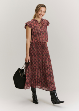 Rosemunde Sally  Long Pleated Skirt